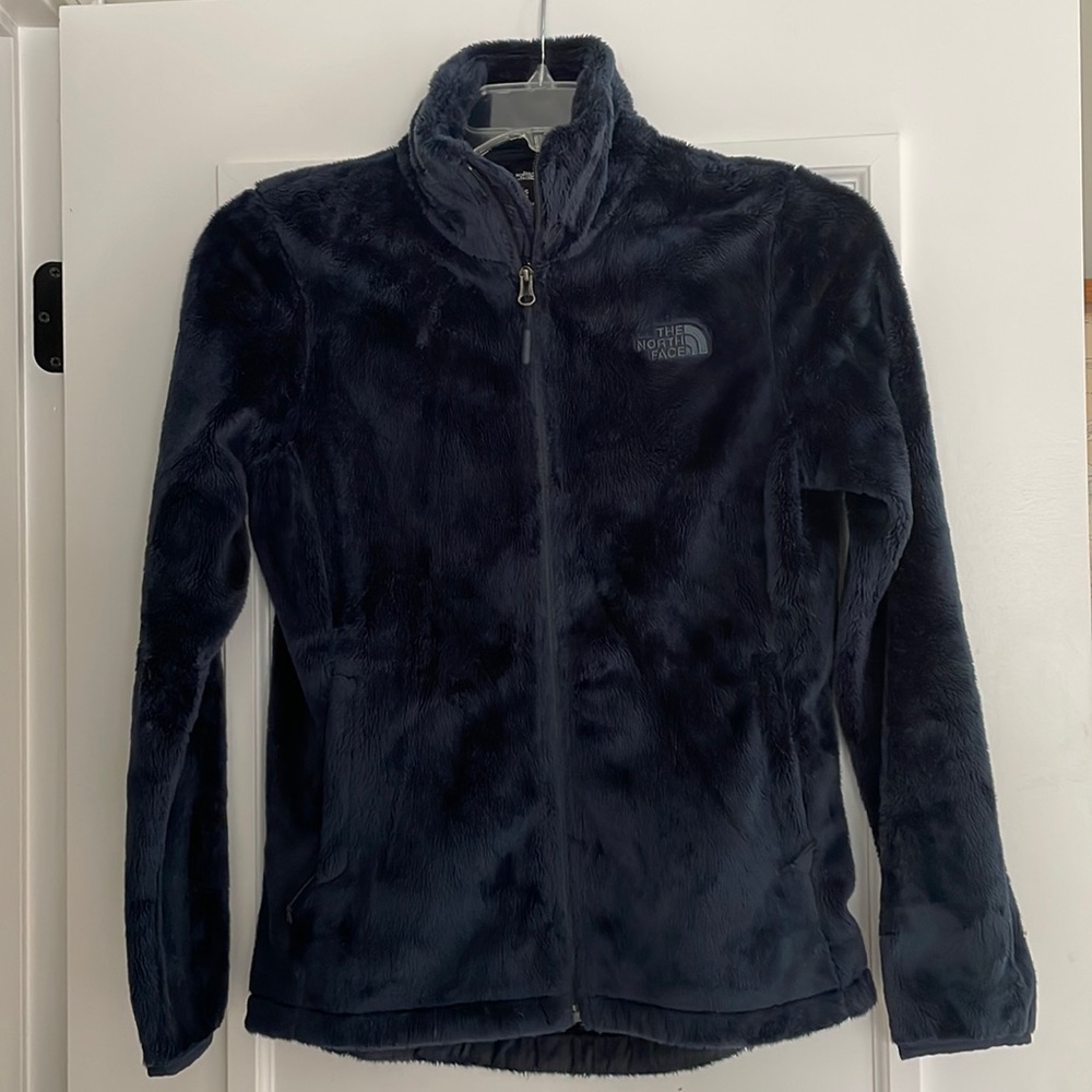 The North Face dark blue fleece jacket